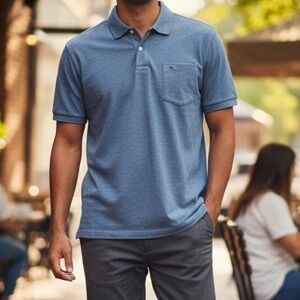 VINEYARD VINES MENS SHORT SLEEVE POLO EDGARTOWN SIZE LARGE‎